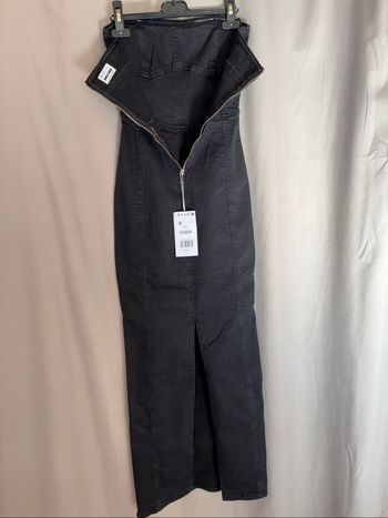 Robe longue en jean Bershka XS
