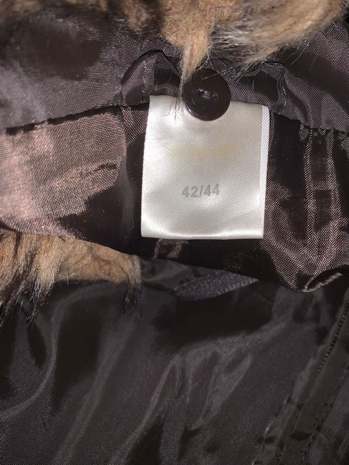 Blouson 3 suisses marron taille 42-44 mi saison tres bon état col détachable avec ceinture - photo numéro 7