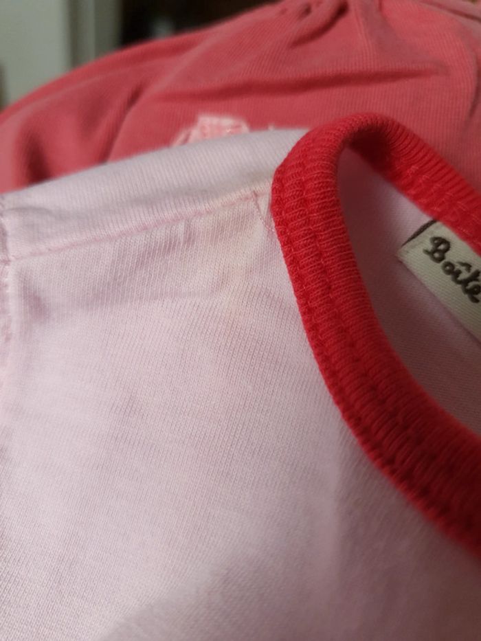 Lot 3 t-shirts bébé fille 6 mois peu porté - photo numéro 8