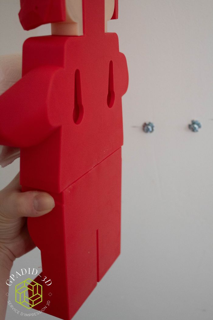 Dévidoir de papier toilette ou simple décoration murale dans un style Lego - photo numéro 8