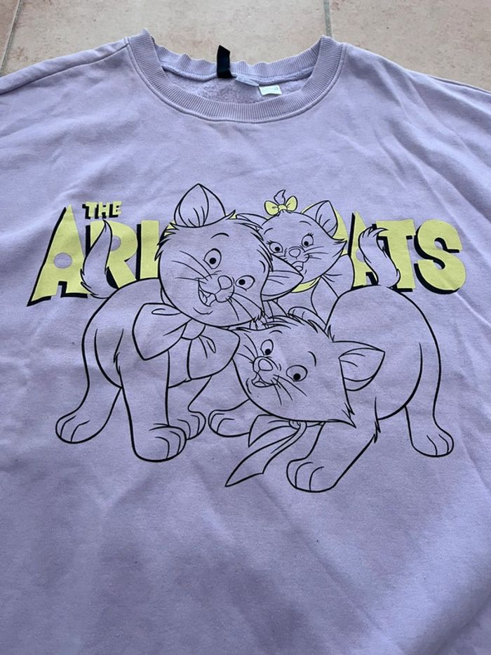 Pull aristochats violet - photo numéro 2