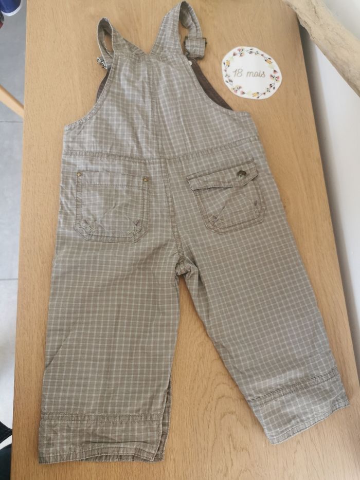 Salopette beige bébé garçon 18mois sergent major tbe - photo numéro 5
