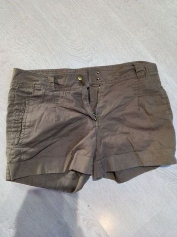 Short coton kaki