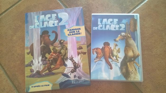 Livre + dvd l age de glace 2 panique sur glace