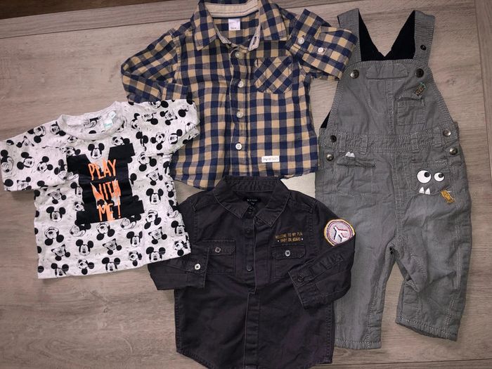 Chemise col roulé pantalon salopette - photo numéro 4