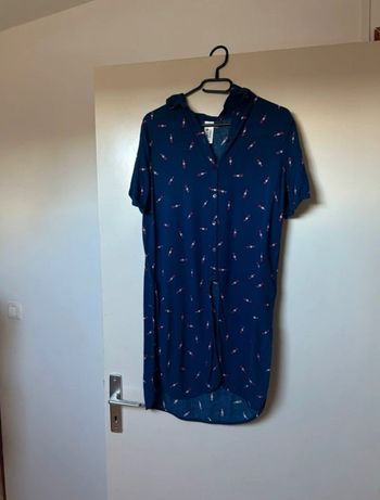 Chemise longue manche courte