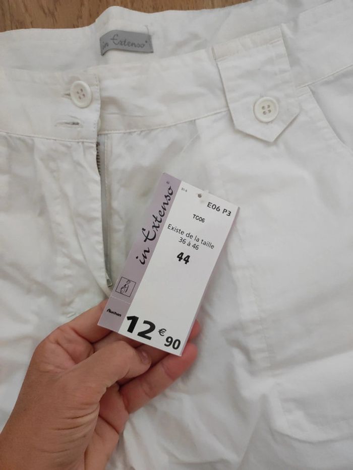 Short blanc femme - photo numéro 2