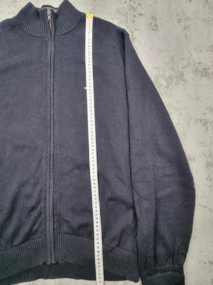 Veste zippée noire Tommy Hilfiger – Taille L Homme (mesures en photos) - photo numéro 8