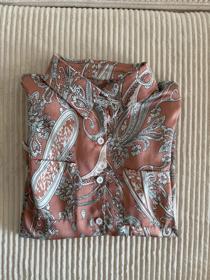 Chemise satinée à motif - photo numéro 7