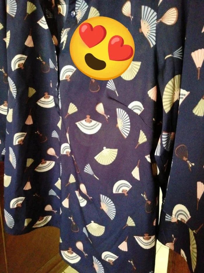 Chemise bleue épouvantail taille L/40 - photo numéro 5