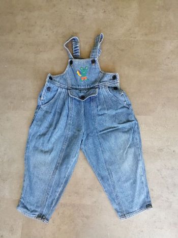 Salopette en jean 22 mois mixte