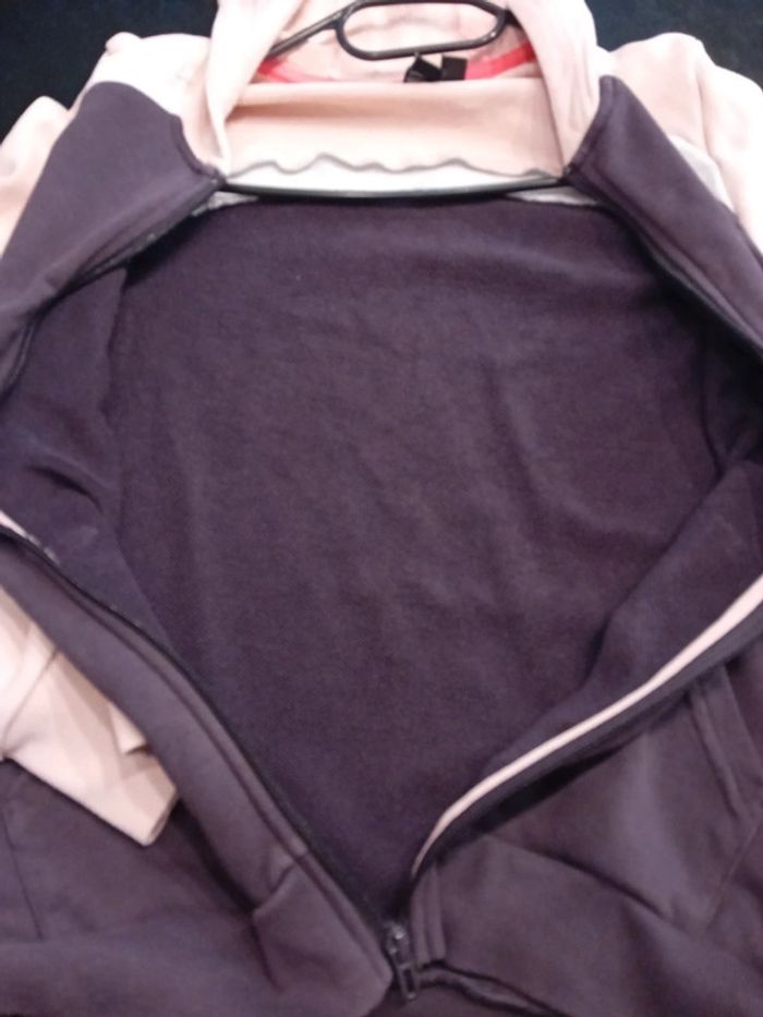 Veste Adidas Fille 13/14 ans Rose Violet Blanc - photo numéro 10