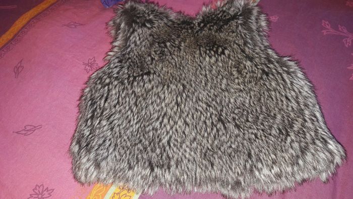 Très jolie veste sans manches à poils - photo numéro 2