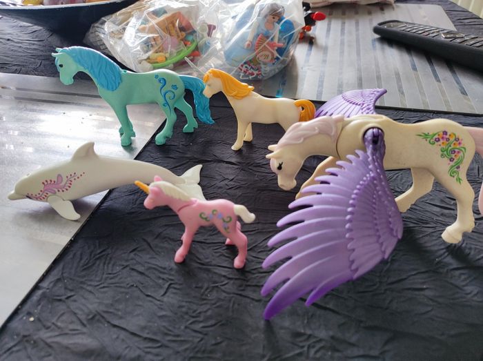 Lot chevaux féeriques playmobil - photo numéro 2