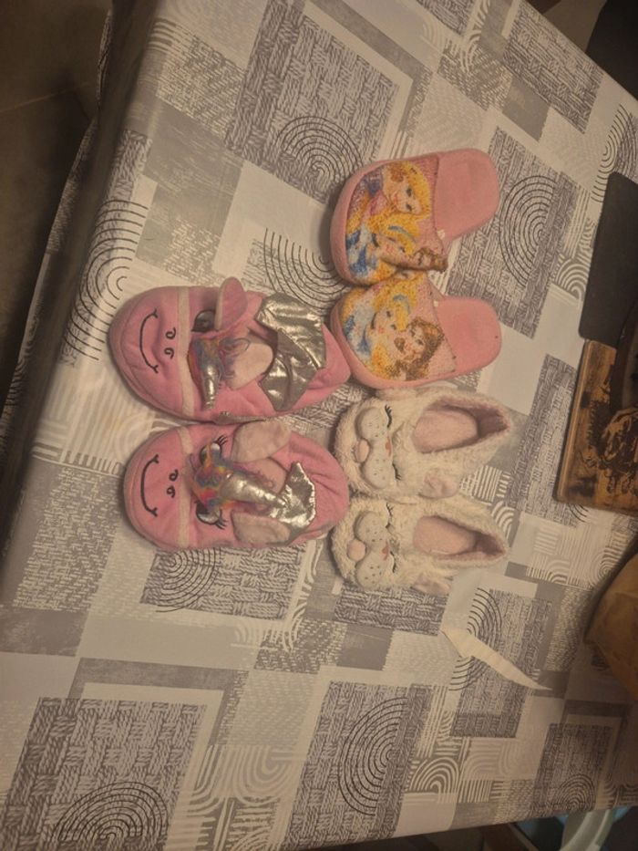 Lot 3 paires chaussons