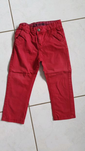 Pantalon garçon rouge TAO 3 ans Ch2