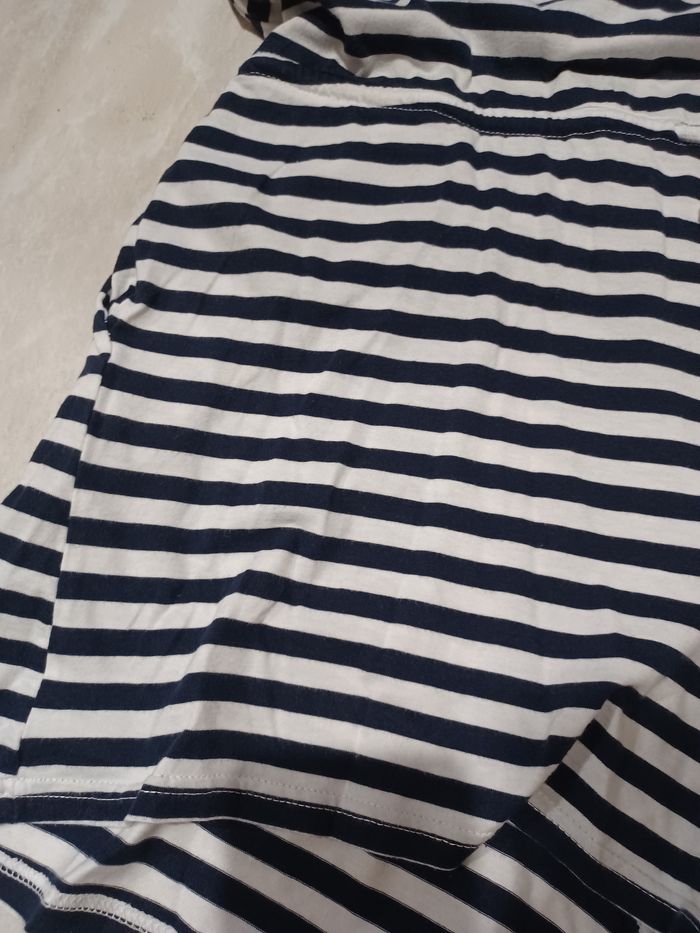 Combi-short bleu marine/blanc H&M - photo numéro 3