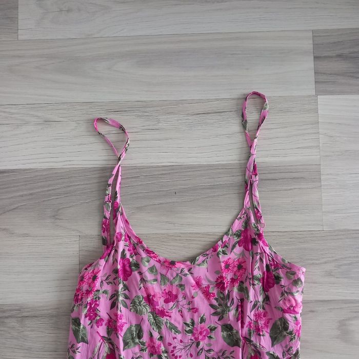 Robe été longue imprimée à bretelles taille M - photo numéro 2