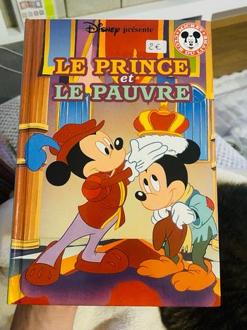 Club du livre Disney Le prince et le pauvre Mickey