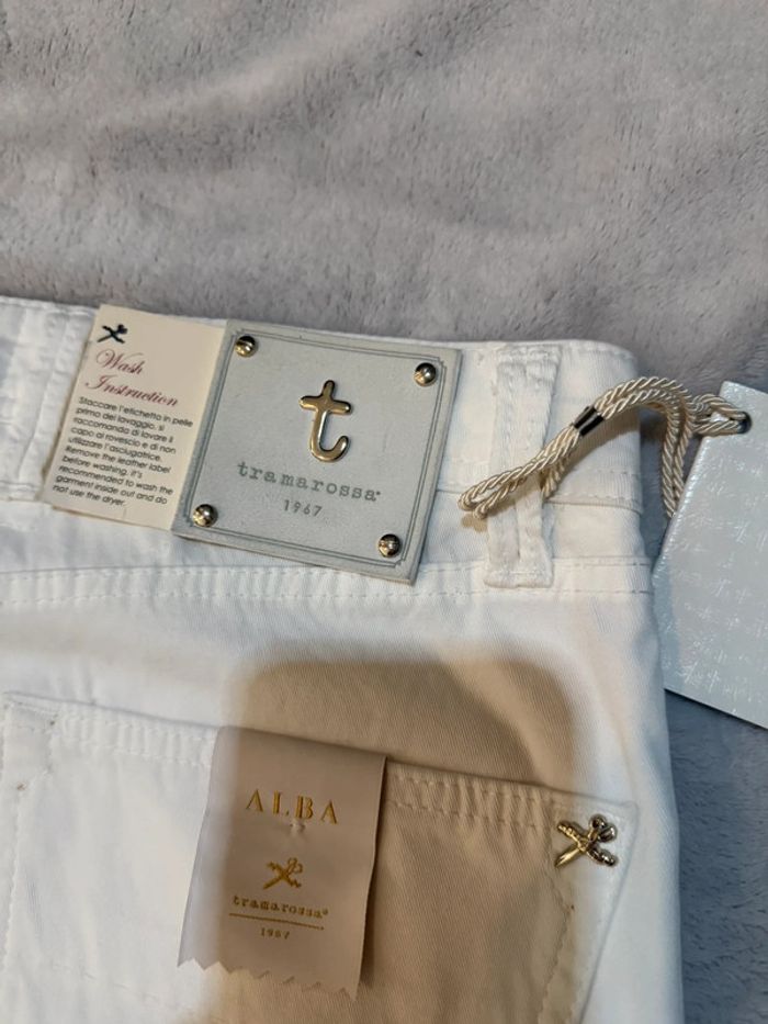 Tramarossa - Jean d'été slim, Blanc, taille 32 - photo numéro 9