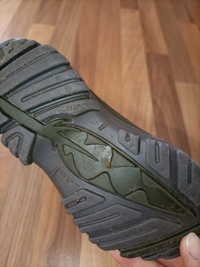 Bottes de pluie 25-26 kaki solognac (Decathlon) - photo numéro 7