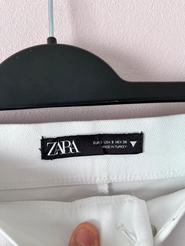 Pantalon Blanc 3/4 Zara Taille S - photo numéro 5