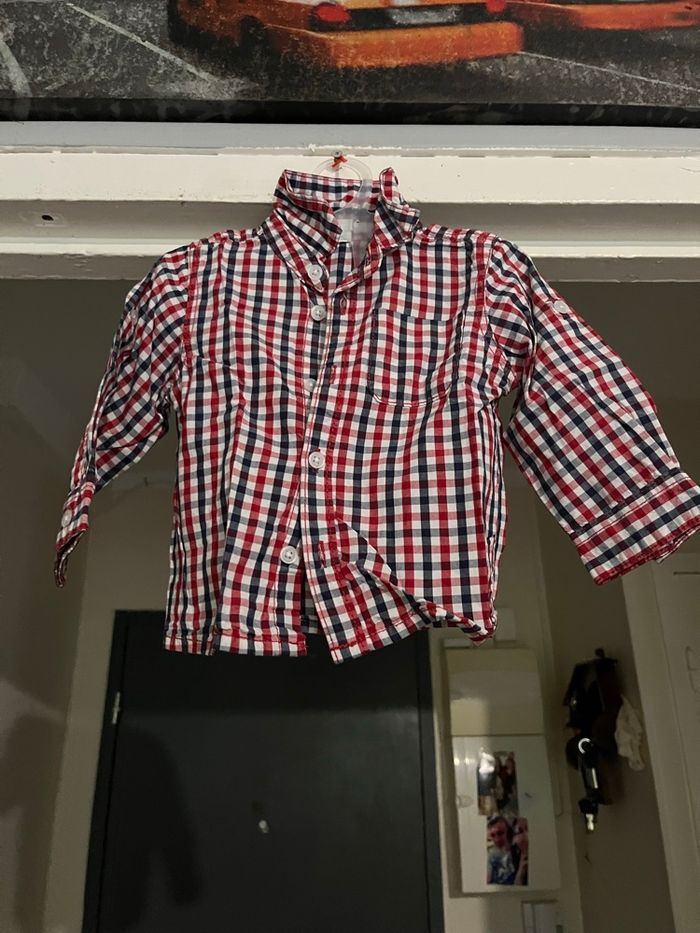 Chemise garçon 9 mois mes petits cailloux