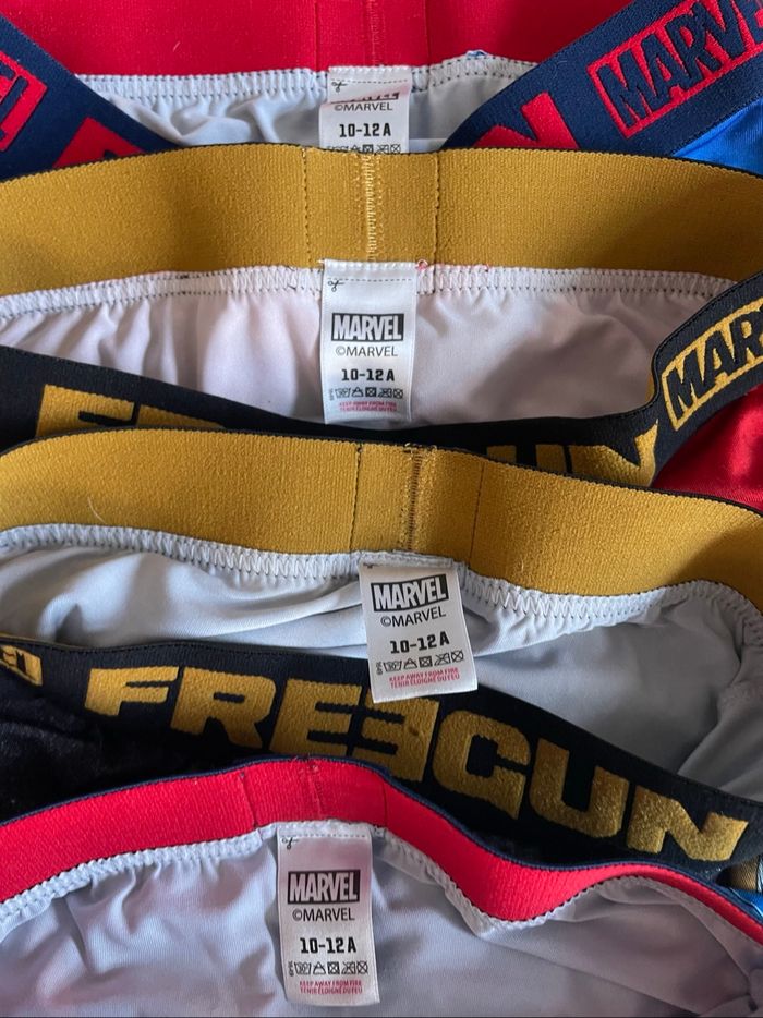 Lot 4 boxers 10/12 ans Freegun Marvel - photo numéro 3
