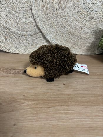 Doudou hérisson marron beige Buffalo grill 