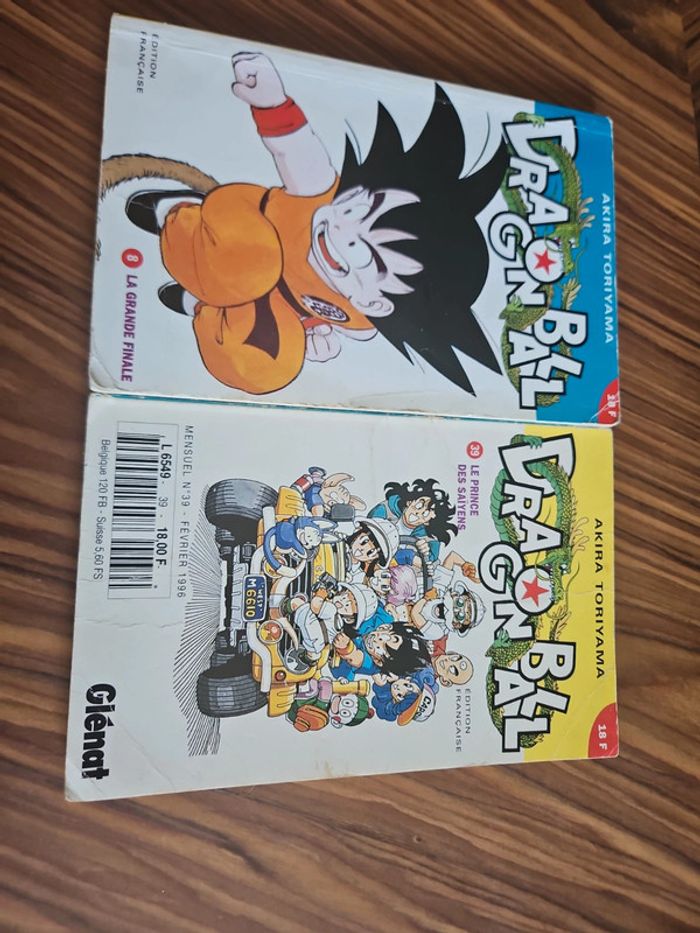 Dragonball première edition tome 8 et 39
