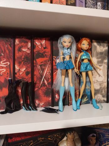 2 Poupées Bloom Charmix et Icy Trix Winx Club 2004 Rainbow Mattel Rare