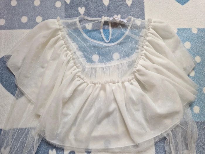 Crop top femme en tulle - photo numéro 2