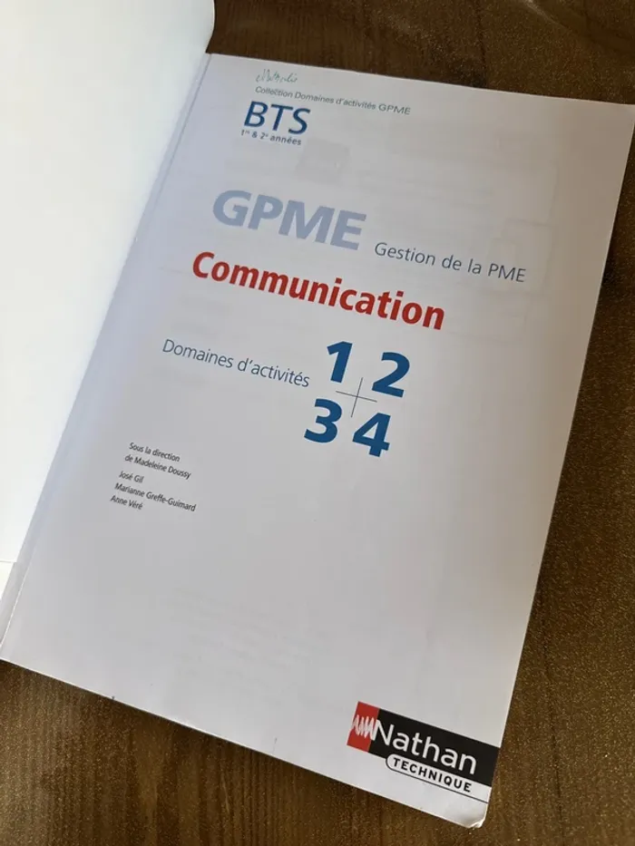 Livre BTS gpme communication, gestion des PME - photo numéro 4