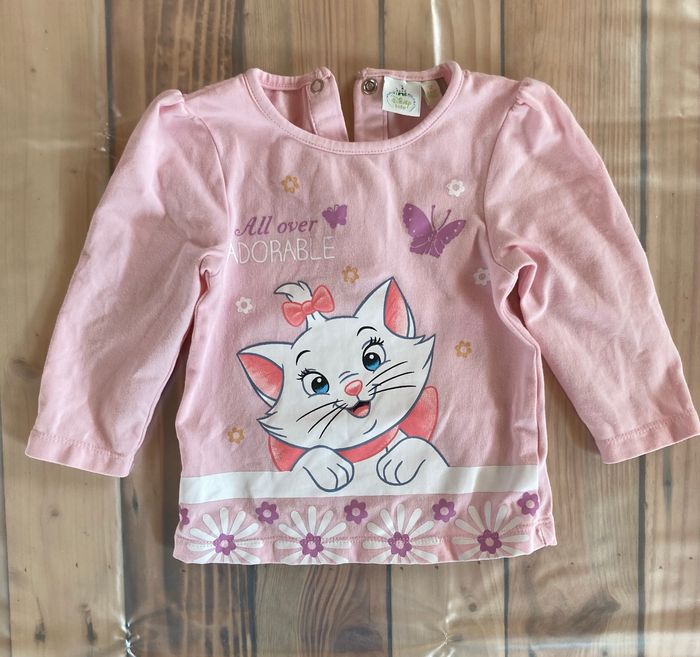 T-shirt manches longues Disney fille 12 mois