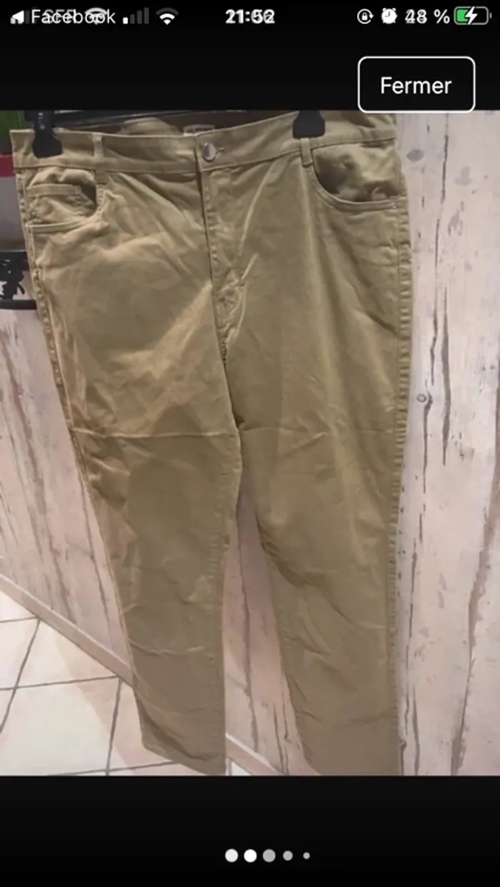 Superbe pantalon de marque Camaïeu en 44 excellent état matière très agréable