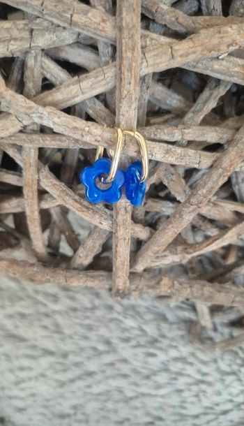 Boucles d'oreilles pampille fait main 