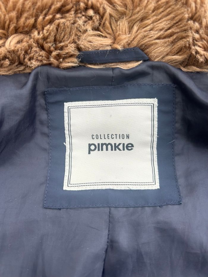 Doudoune Pimkie marine capuche fourrure taille S - photo numéro 7