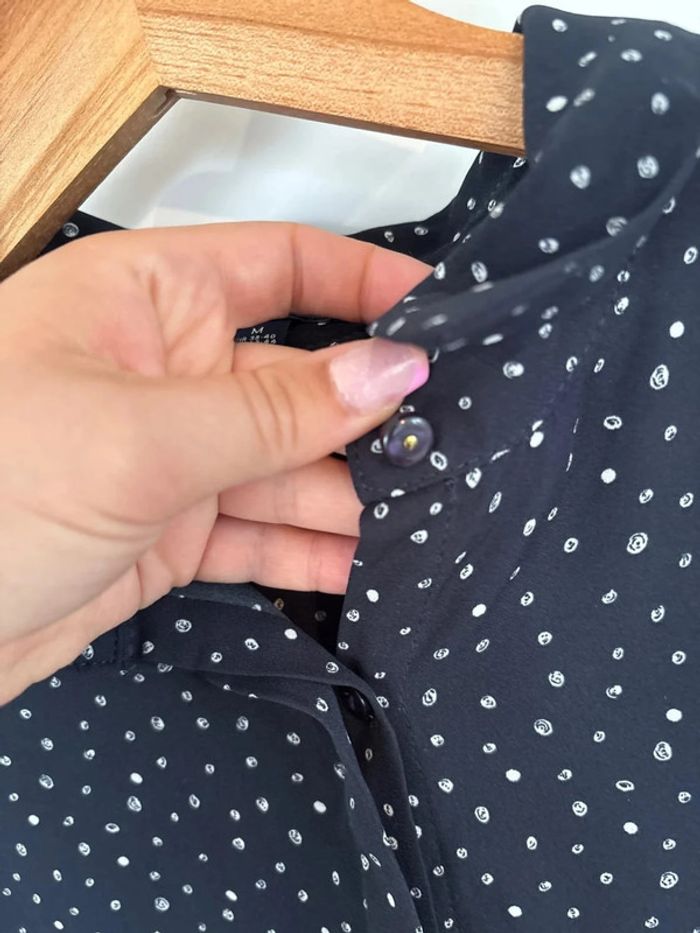 Chemise bleue marine à motifs - Kiabi taille M - photo numéro 6