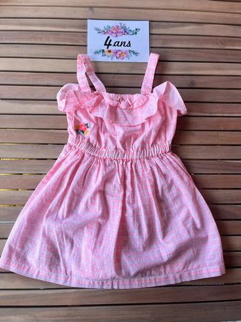 Robe été à volant sergent major 4 ans