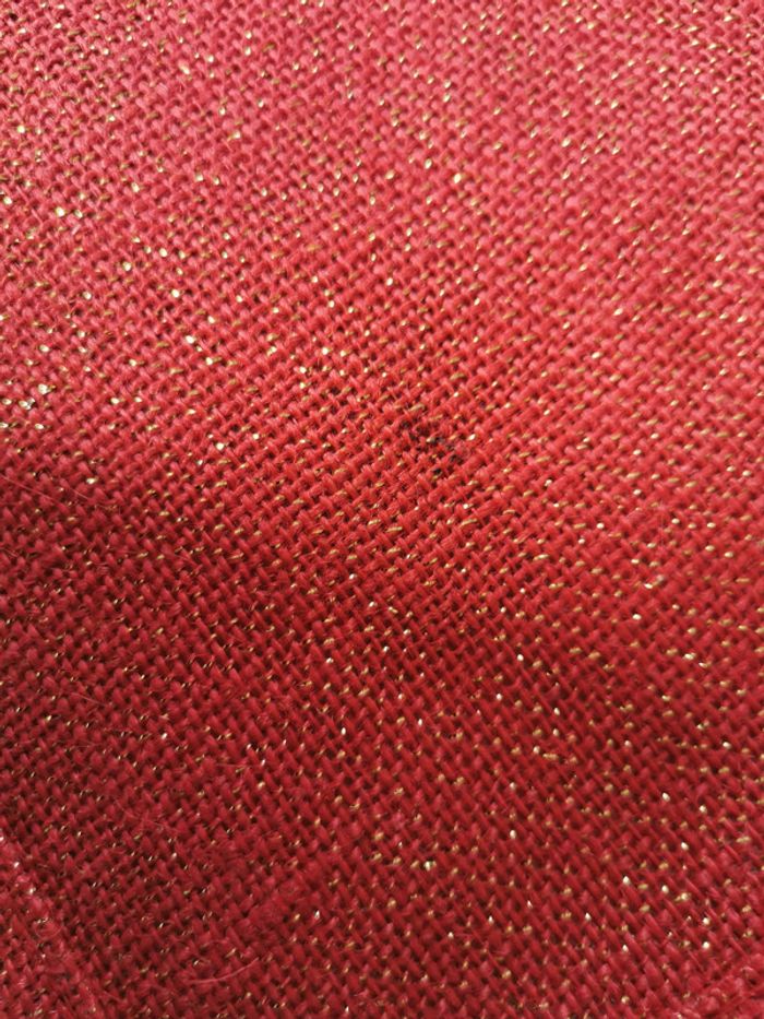 Petit sac cabas rouge en toile de jute Westford Mill - photo numéro 4