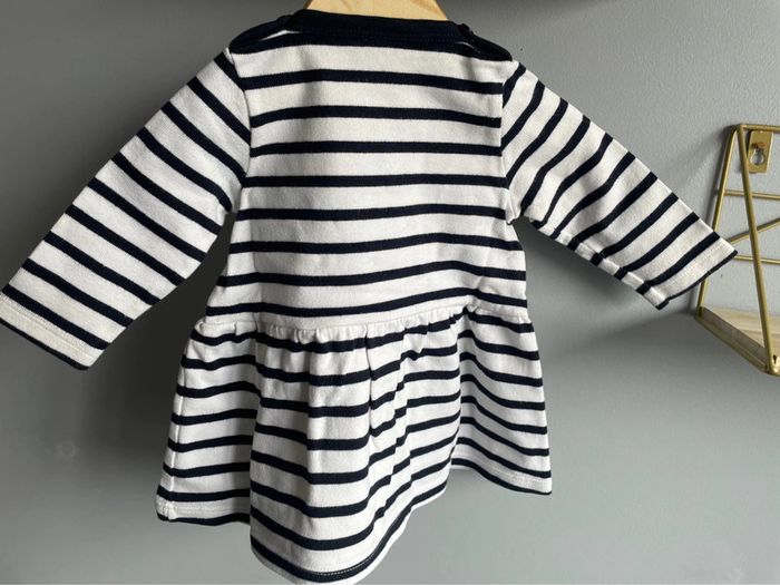 Robe marinière Petit bateau fille 6 mois Tbe - photo numéro 3