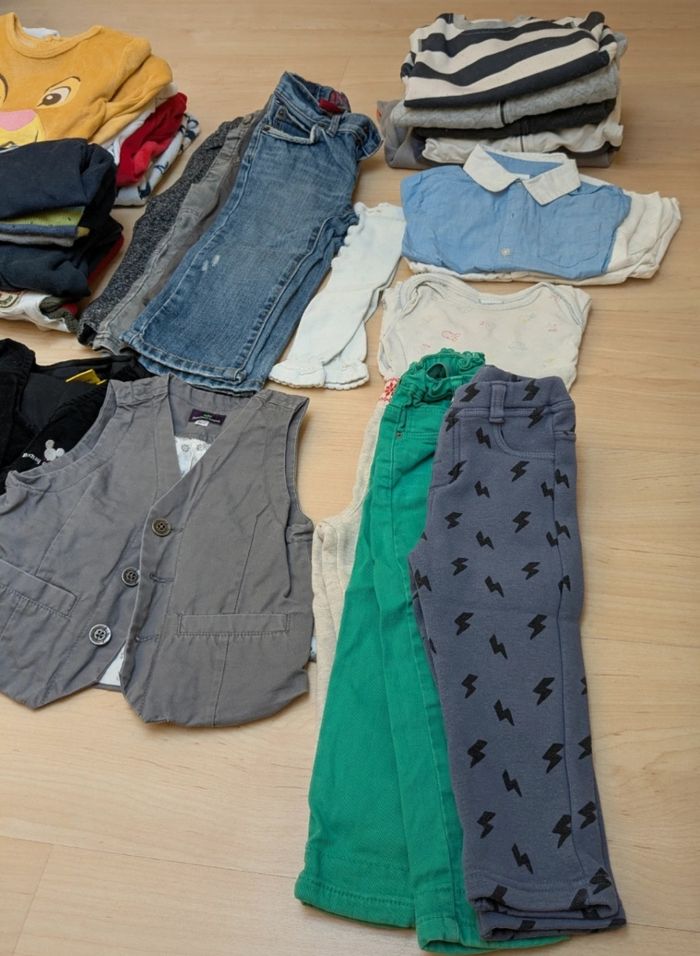 Lot vêtements hiver garçon 18-24 mois (30 pièces) - photo numéro 3