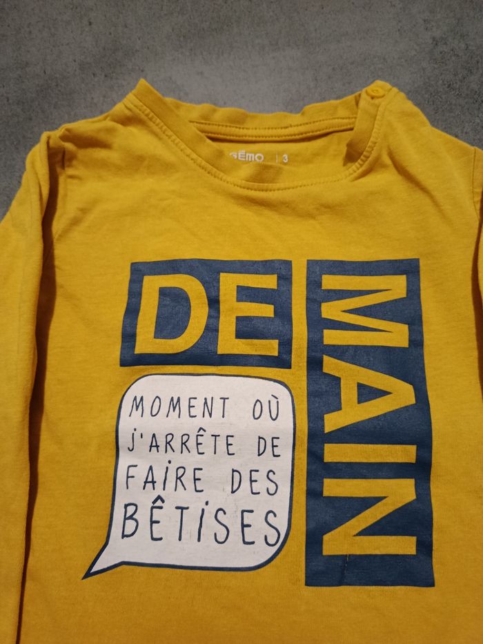 Haut manches longues garçon 3 ans - photo numéro 3