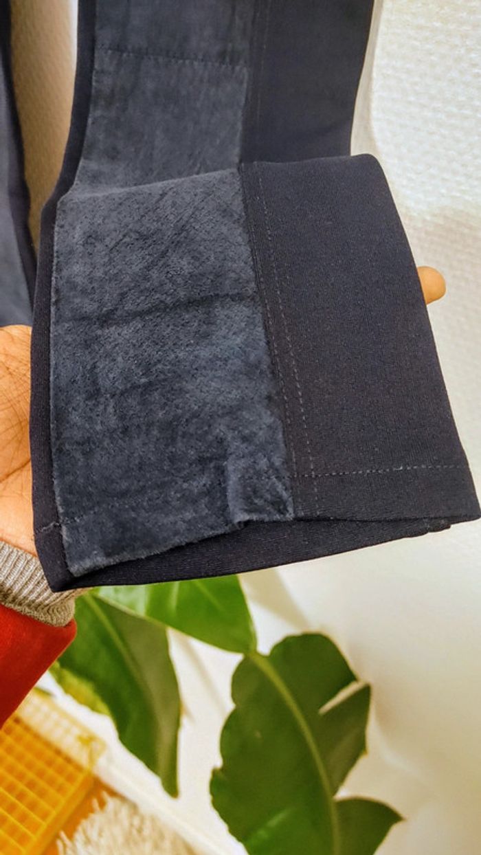 Pantalon legging taille haute en polyamide lycra et daim taille 36 marque absolue - photo numéro 5