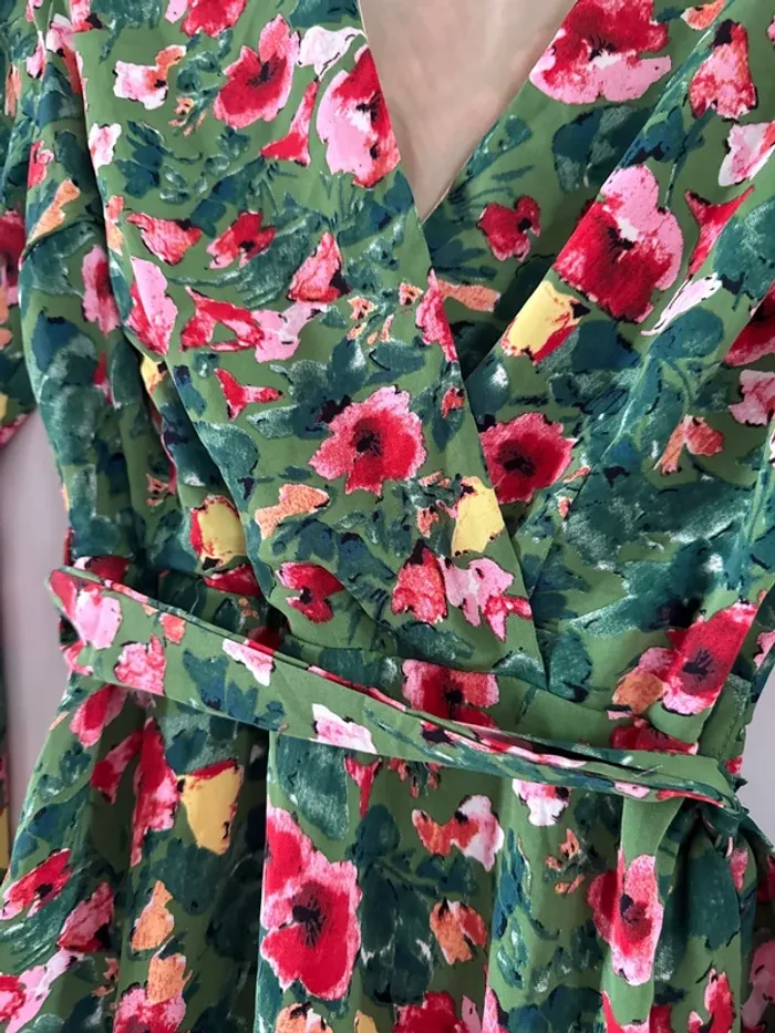 Robe d’été imprimé fleuri taille S/M lillie rose - photo numéro 4