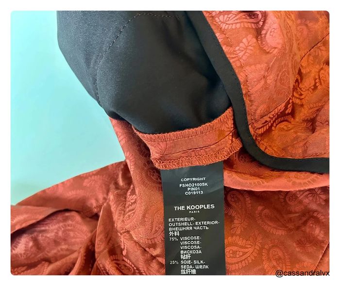 Short the kooples rouge motif - photo numéro 3