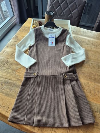 Robe et Pull Fille Marron 10 ans