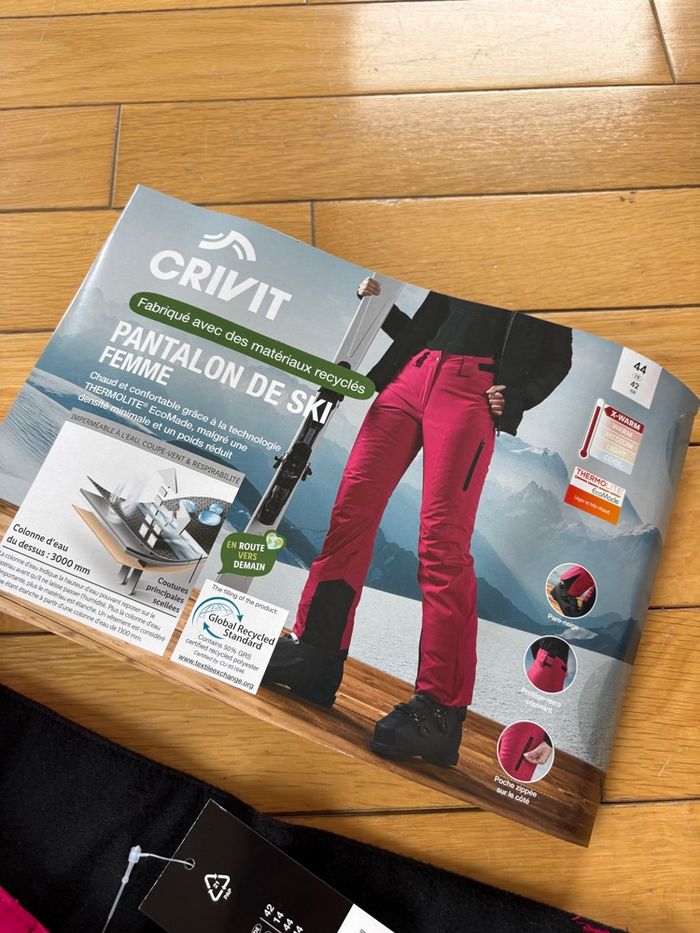 Pantalon de ski Fuschia - Taille 44 - photo numéro 2