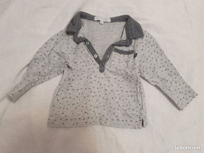12 mois 1 an t-shirt ML polo Cadet Rousselle