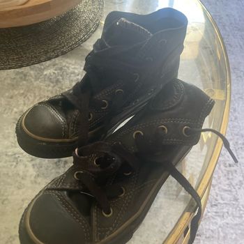 Converse noir cuir